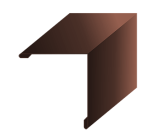 Планка угла наружного 115х115х2000 (ПЭ-RR32-0,45) Темно-коричневый